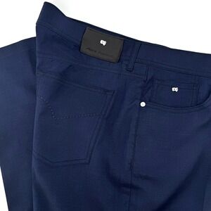 Marco‎ Pescarolo Virgin Wool 5 Pocket Straight Pants Nerano M18 Blue Sz 56 38x28